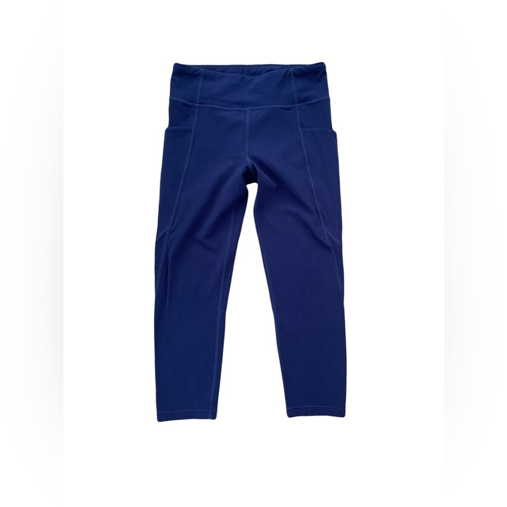 Athleta Girl Size L, 12, Navy Stash Your Treasures Capri Leggings